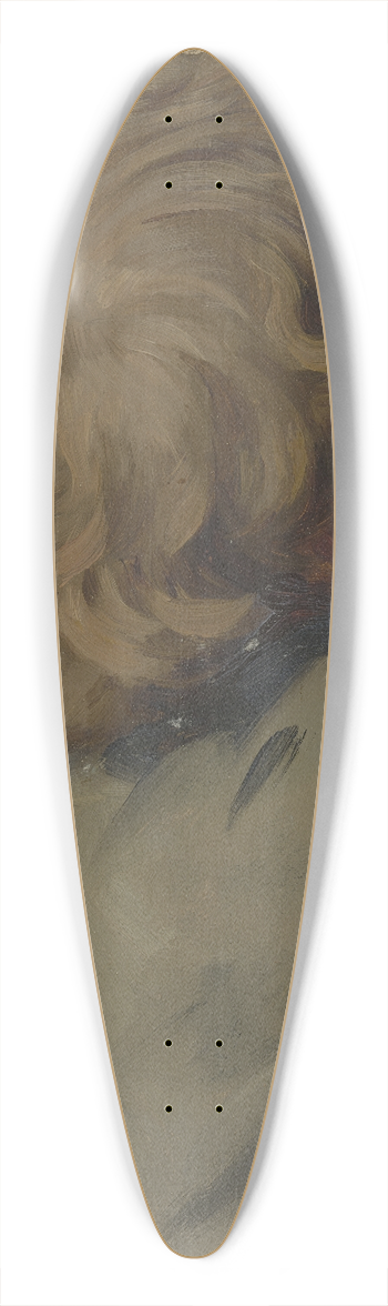 Jakob Becker - Junge mit Lockenkopf im verlorenen Profil nach rechts 39.3 inch art pintail longboard deck