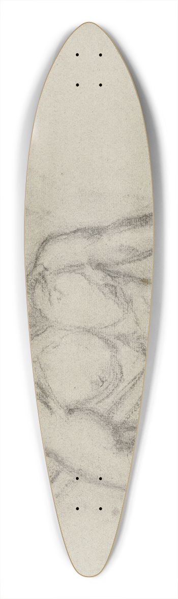 Jakob Becker - Male nude 39.3 inch art pintail longboard deck
