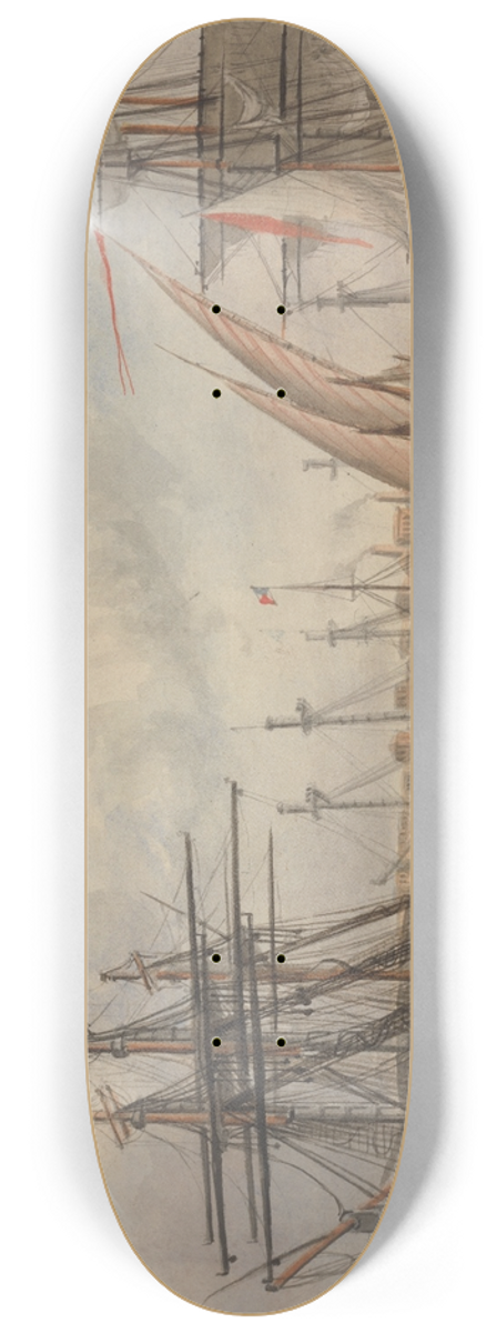 Charles Dyce - The Harbor, Alexandria 8.25 inch art skate deck
