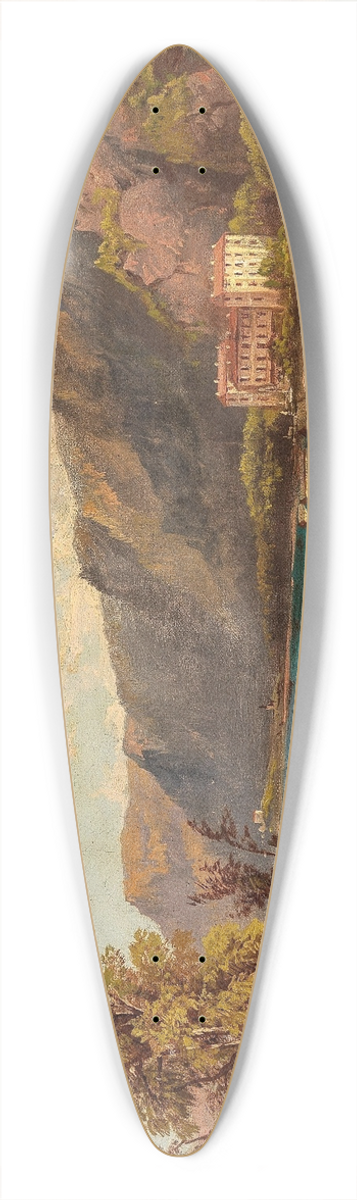 Jakob Canciani - View of Villach 39.3 inch art pintail longboard deck
