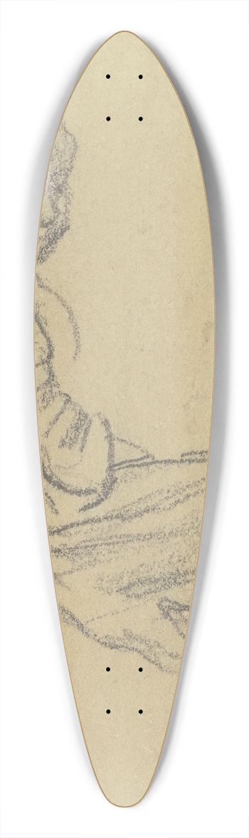 Jakob Frchtegott Dielmann - Sitzendes Kind nach rechts 39.3 inch art pintail longboard deck