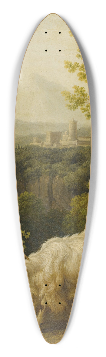 Jakob Philipp Hackert - AMale Goat In AnItalianate Landscape 39.3 inch art pintail longboard deck