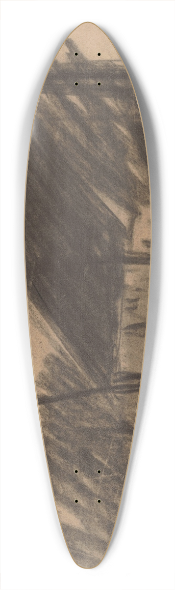 Jakob Smits - Farm surrounded by Trees 39.3 inch art pintail longboard deck