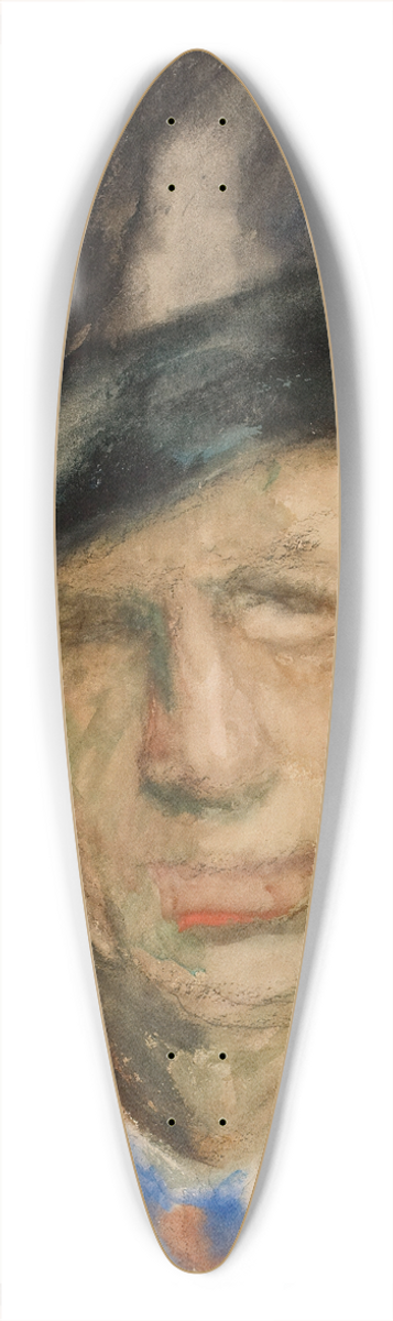 Jalmari Ruokokoski - Self-Portrait 39.3 inch art pintail longboard deck