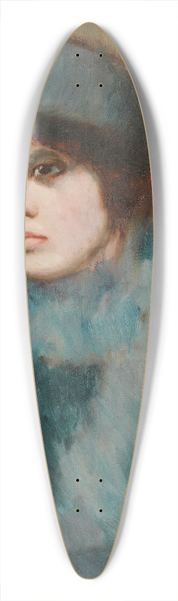 Jalmari Ruokokoski - Woman 39.3 inch art pintail longboard deck