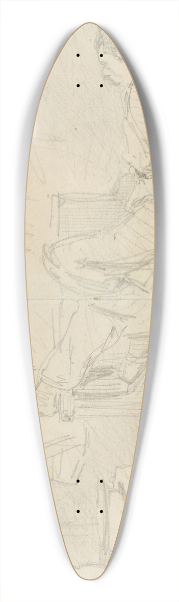 James Abbott McNeill Whistler - Attendant que le linge sche! Cologne 39.3 inch art pintail longboard deck