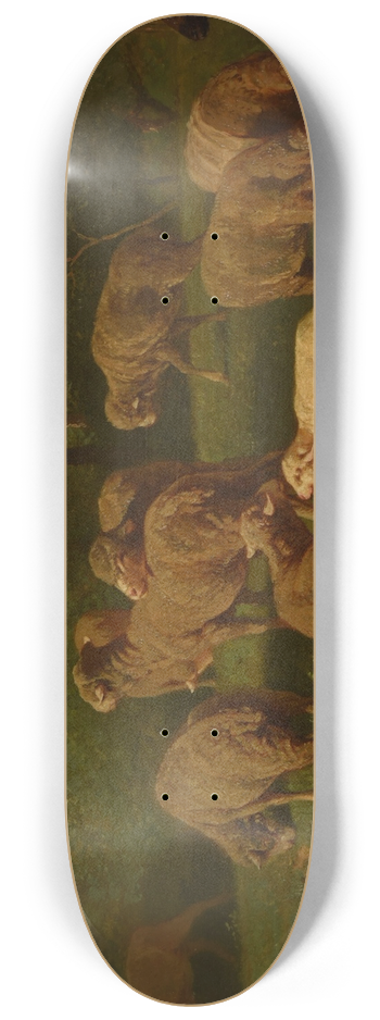 Charles Emile Jacque - Moutons 8.25 inch art skate deck