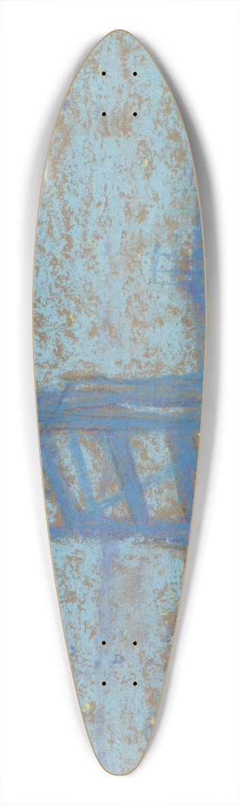 James Abbott McNeill Whistler - Nocturne; Battersea Bridge 39.3 inch art pintail longboard deck