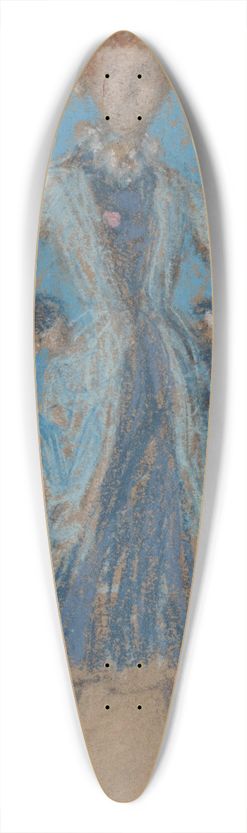 James Abbott McNeill Whistler - The Blue Girl 39.3 inch art pintail longboard deck