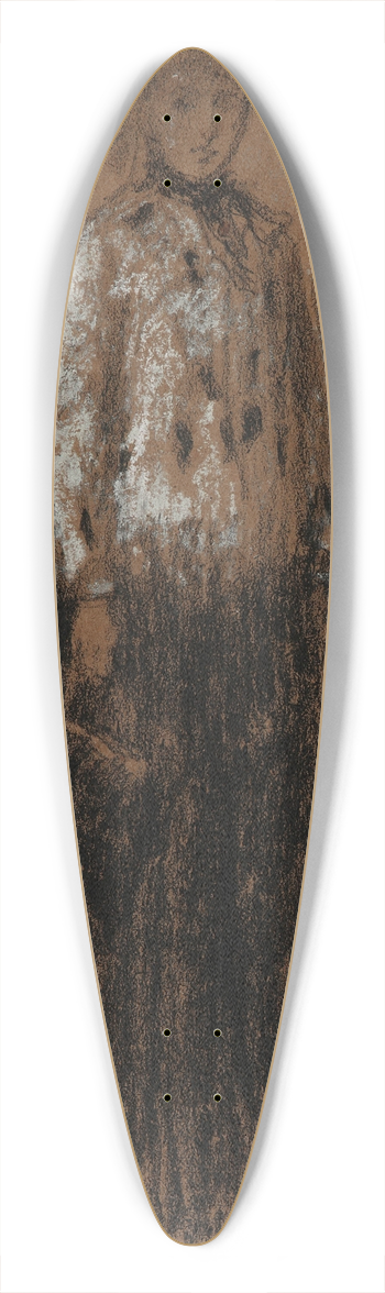 James Abbott McNeill Whistler - The Ermine Coat 39.3 inch art pintail longboard deck