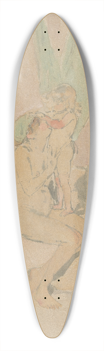 James Abbott McNeill Whistler - Woman with a Child 39.3 inch art pintail longboard deck