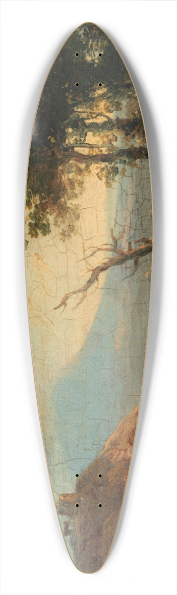 James Arthur O'Connor - A Landscape 39.3 inch art pintail longboard deck