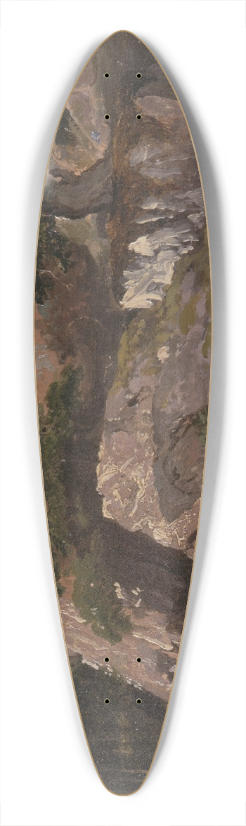 James Arthur O'Connor - A View of the Valley of Rocks near Mittlach (Alsace) 39.3 inch art pintail longboard deck