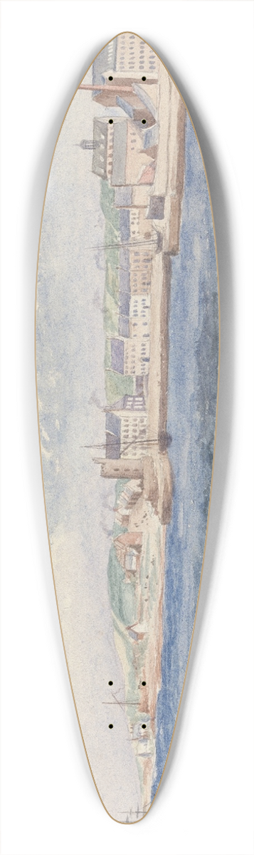 James Arthur O'Connor - Bangor, Belfast Lough 39.3 inch art pintail longboard deck