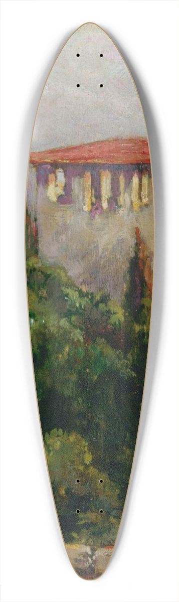 James Carroll Beckwith - Untitled 39.3 inch art pintail longboard deck