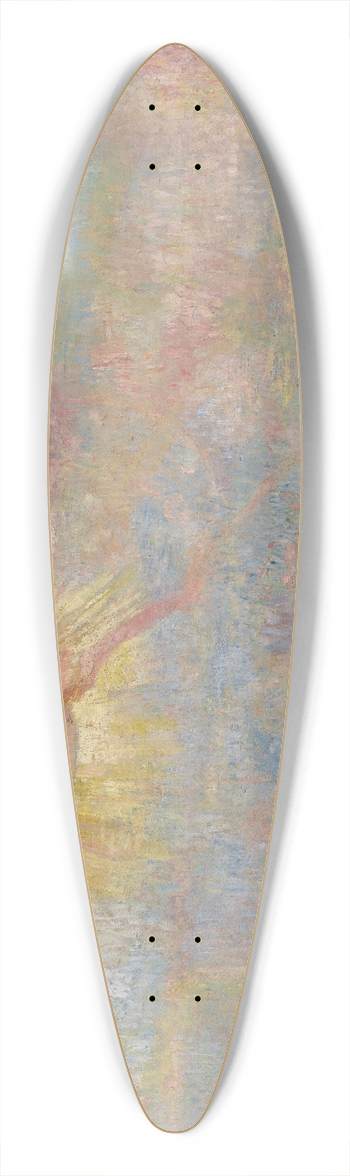 James Ensor - Adam and Eve Expelled from Paradise 39.3 inch art pintail longboard deck