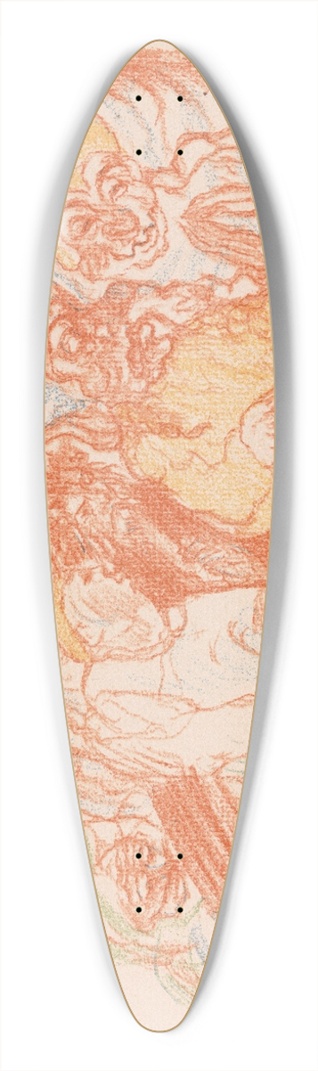 James Ensor - Calvary 39.3 inch art pintail longboard deck