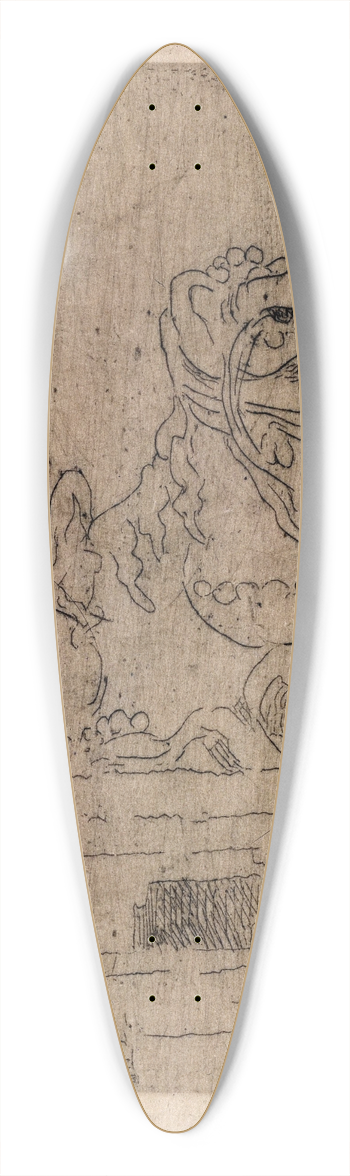 James Ensor - Chimaera 39.3 inch art pintail longboard deck