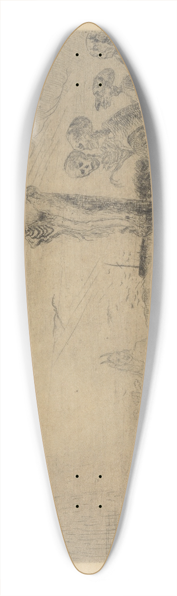 James Ensor - Christus door duivels gekweld 39.3 inch art pintail longboard deck