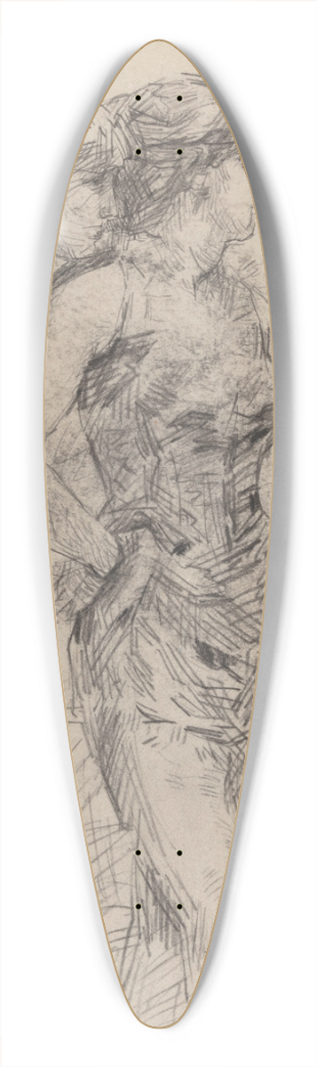 James Ensor - Dress Up Ball in the Munt 39.3 inch art pintail longboard deck