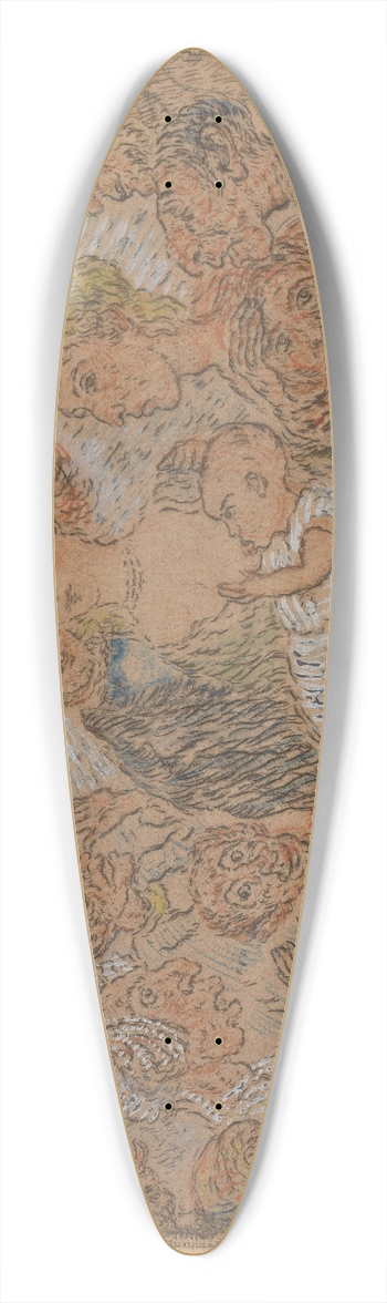 James Ensor - Envy 39.3 inch art pintail longboard deck