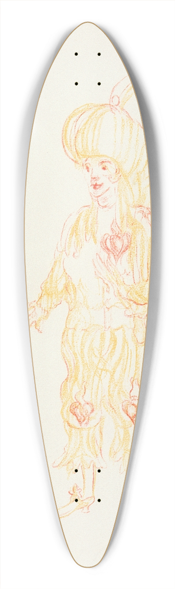 James Ensor - Fifrelin 39.3 inch art pintail longboard deck