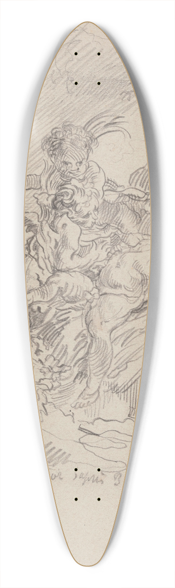 James Ensor - Harvest of Love 39.3 inch art pintail longboard deck