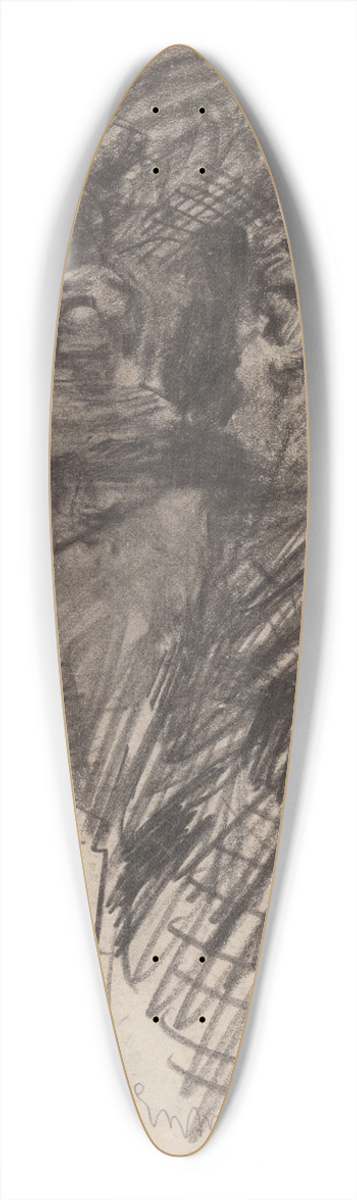James Ensor - Heads 39.3 inch art pintail longboard deck