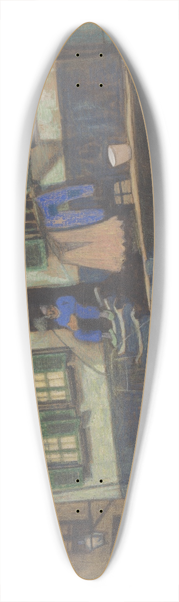 James Ensor - Het huis genaamd De Preekstoel te Oostende 39.3 inch art pintail longboard deck