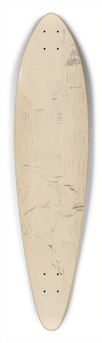 James Ensor - Lady Godiva 39.3 inch art pintail longboard deck