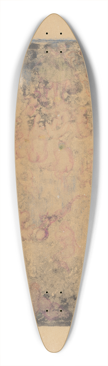 James Ensor - Nimfen 39.3 inch art pintail longboard deck