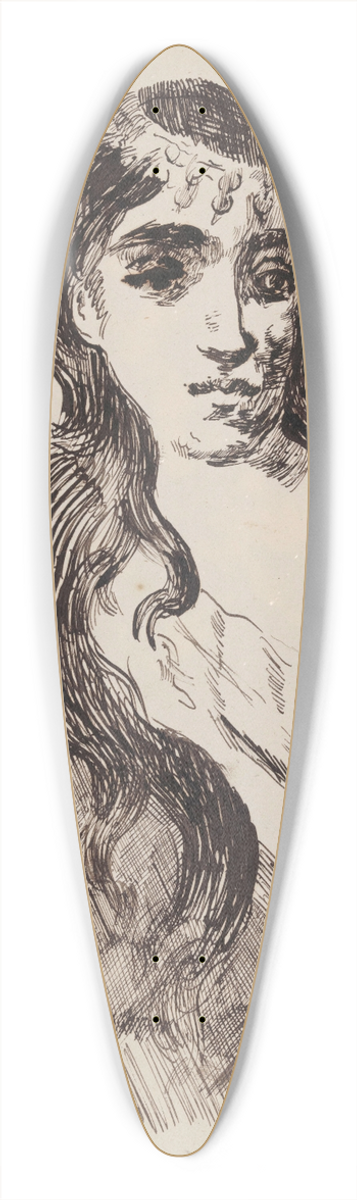 James Ensor - Odalisque 39.3 inch art pintail longboard deck