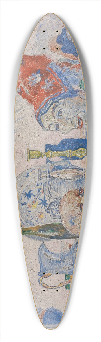James Ensor - Pierrot and Skeleton in a Yellow Robe 39.3 inch art pintail longboard deck