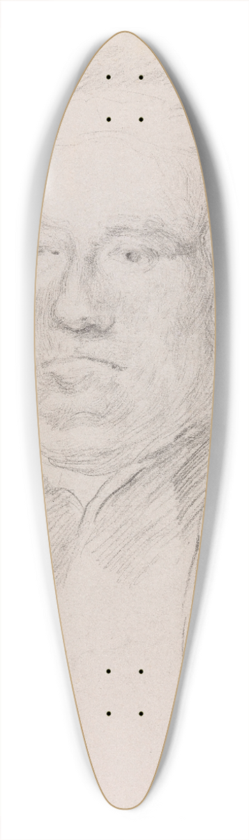 James Ensor - Portrait of a Man 39.3 inch art pintail longboard deck