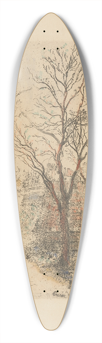 James Ensor - Sentier  Groenendael (Footpath at Groenendael) 39.3 inch art pintail longboard deck