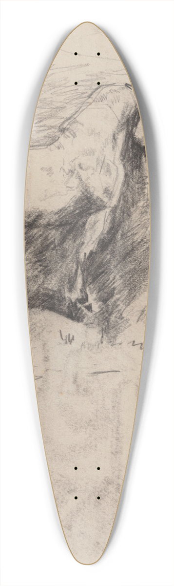 James Ensor - Stallion 39.3 inch art pintail longboard deck