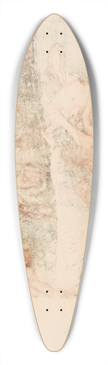 James Ensor - Streaming water 39.3 inch art pintail longboard deck
