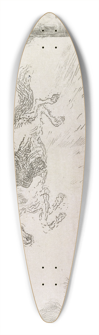 James Ensor - The Destroying Angel 39.3 inch art pintail longboard deck