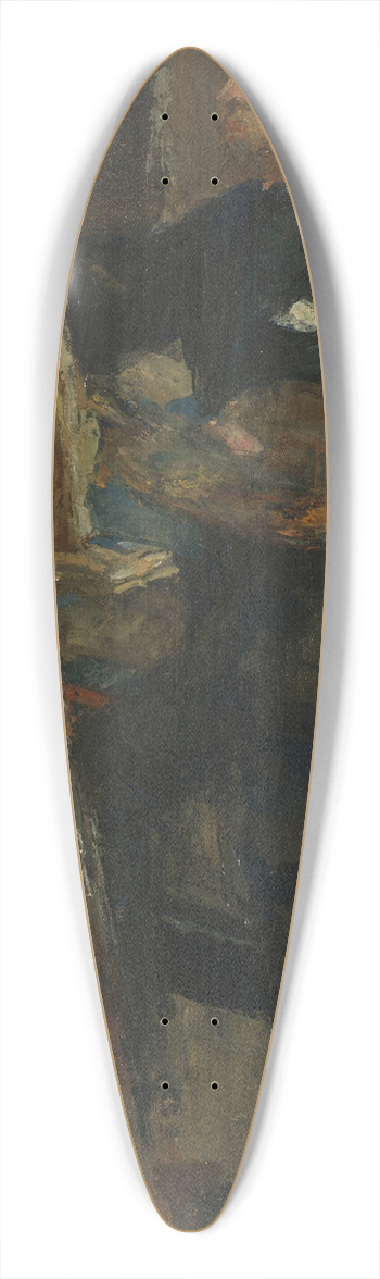 James Ensor - The Painter Alfred William Finch 39.3 inch art pintail longboard deck