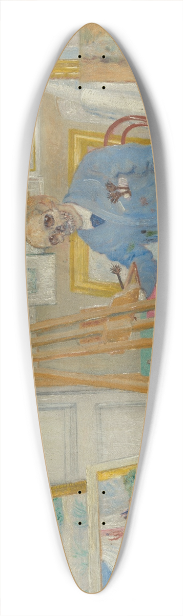 James Ensor - The Skeleton Painter 39.3 inch art pintail longboard deck