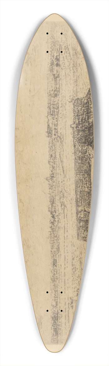 James Ensor - Vlaamse hoeve 39.3 inch art pintail longboard deck
