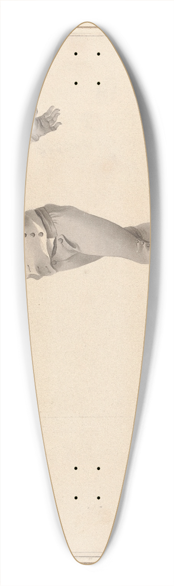 James Gwin - Cinquieme Position du Salut 39.3 inch art pintail longboard deck
