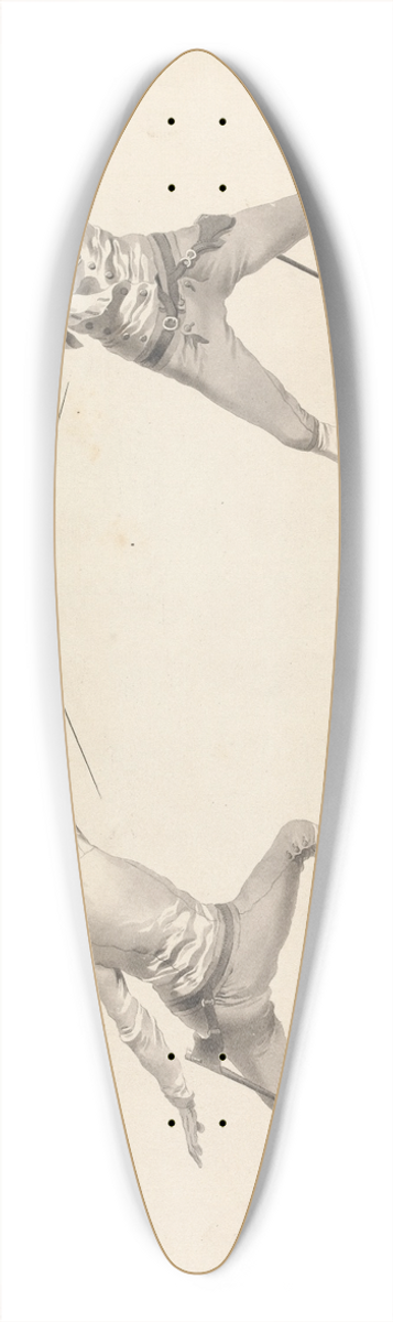 James Gwin - De la Parade de Seconde sur le Coup de Seconde 39.3 inch art pintail longboard deck