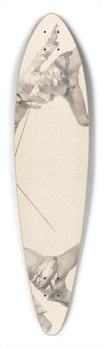 James Gwin - De la Risposte en Quinte de Pied forme sur le Coup de Seconde 39.3 inch art pintail longboard deck