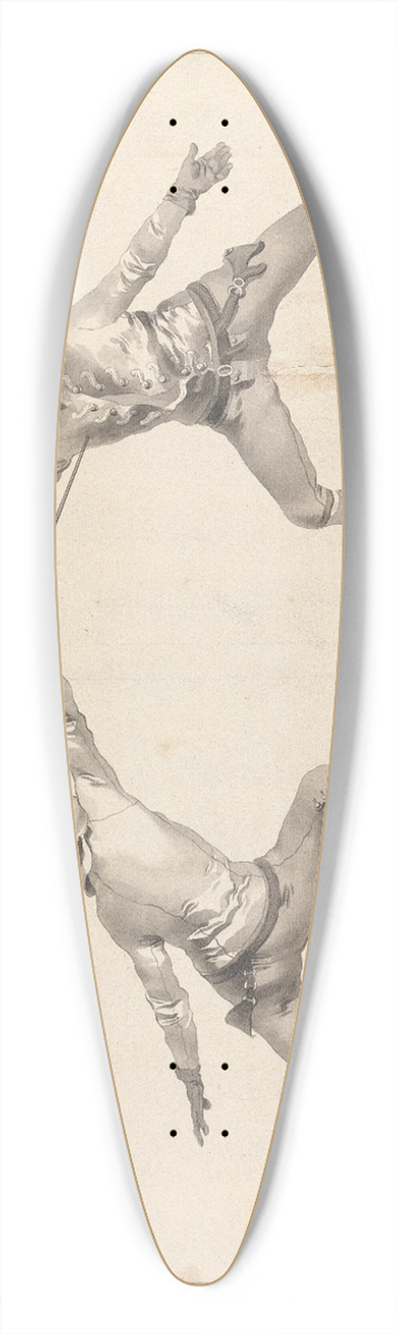 James Gwin - De la Risposte en Seconde aprs Avoir par la Quarte sur les Armes 39.3 inch art pintail longboard deck
