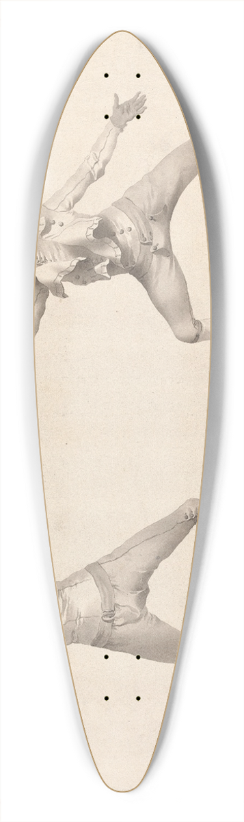James Gwin - Position pour la Garde en Quarte et le Coup de Quarte 39.3 inch art pintail longboard deck