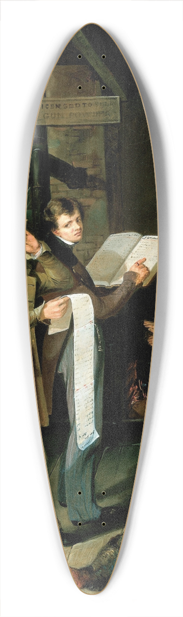 James Henry Beard - The Long Bill 39.3 inch art pintail longboard deck