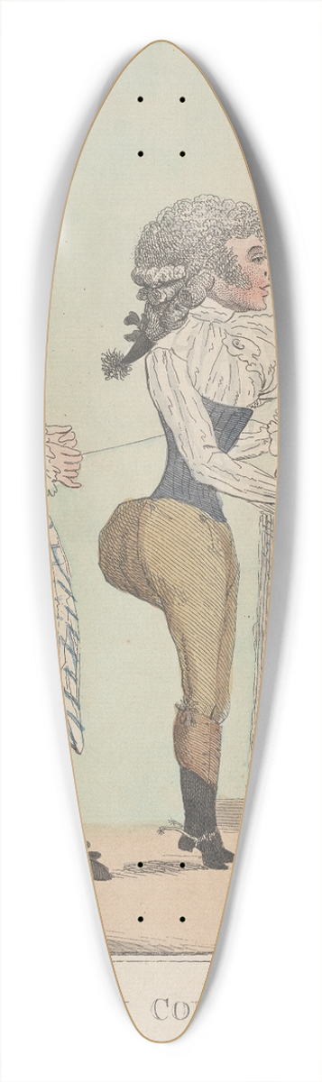 James Hook - Captain Cork Rump 39.3 inch art pintail longboard deck