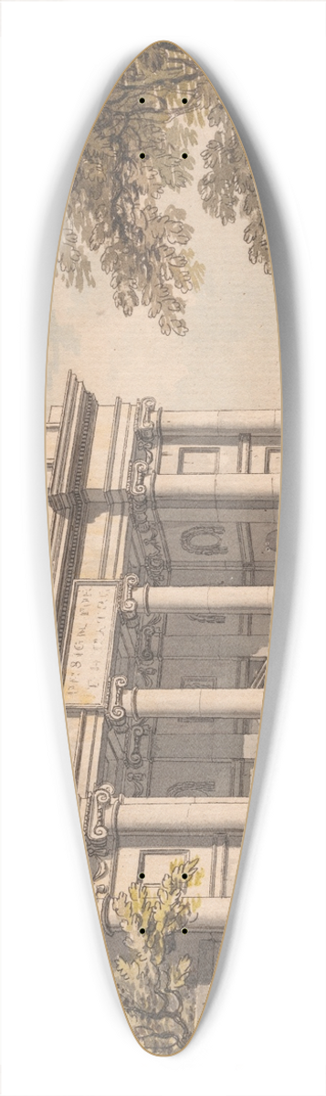 James Malton - Design for a Theatre 39.3 inch art pintail longboard deck