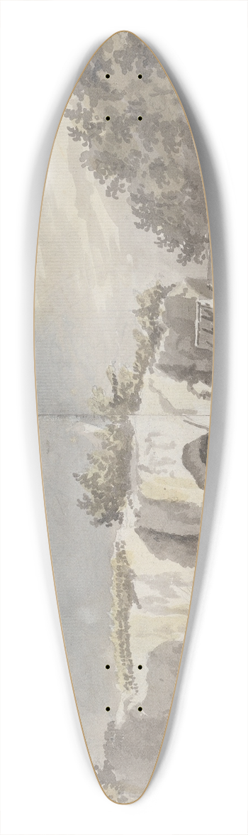 James Miller - Caves 39.3 inch art pintail longboard deck